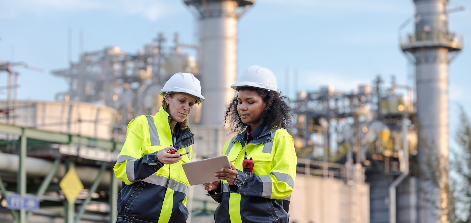 Workers at ethanol plant