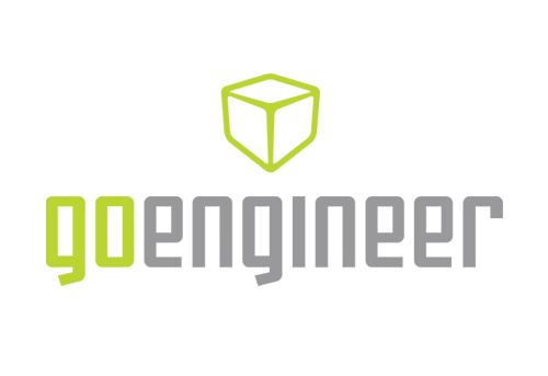 GoEngineer logo with green text, gray text, and a green outline cube above.